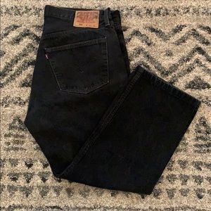 Levi’s 501 Button-fly Black Jeans